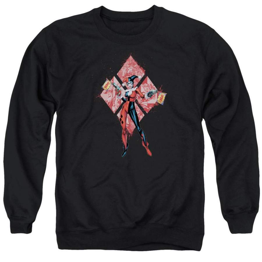 Batman – Harley Quinn (Diamonds) Adult Crewneck Sweatshirt