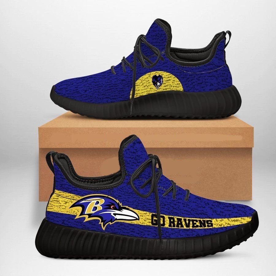 Baltimore Ravens 3 Shoes Black Shoes Fan Gift Idea Runnin