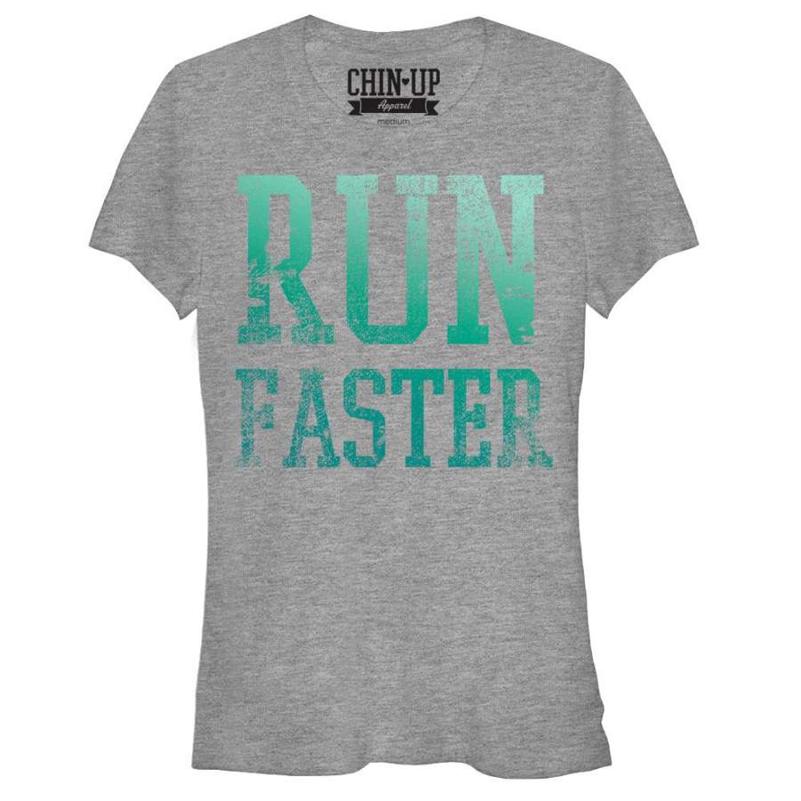 CHIN UP Junior’s Faster  T Shirt Athletic Heather