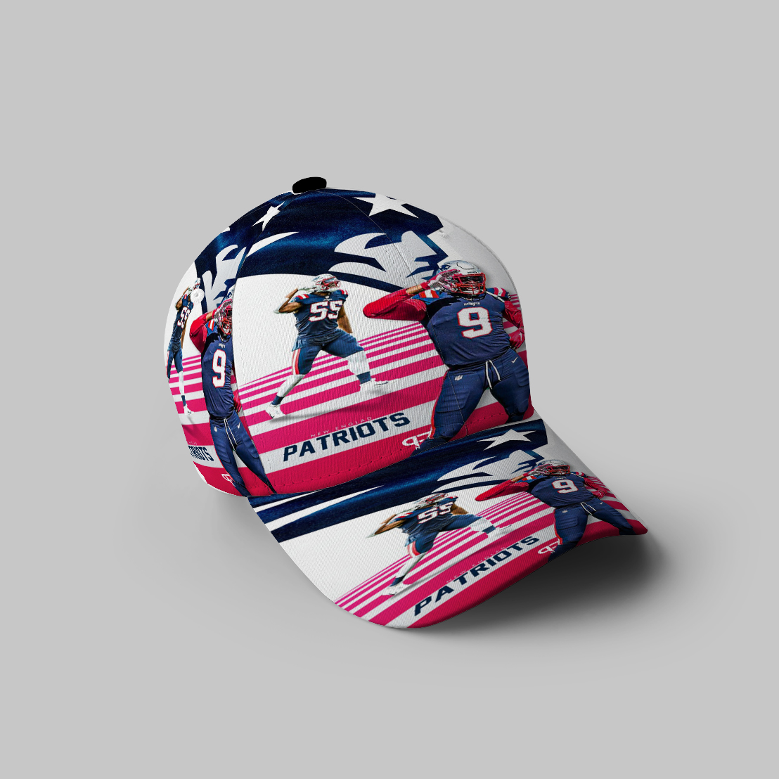 New England Patriots All Players1 3D Printing Baseball Cap Classic Hat