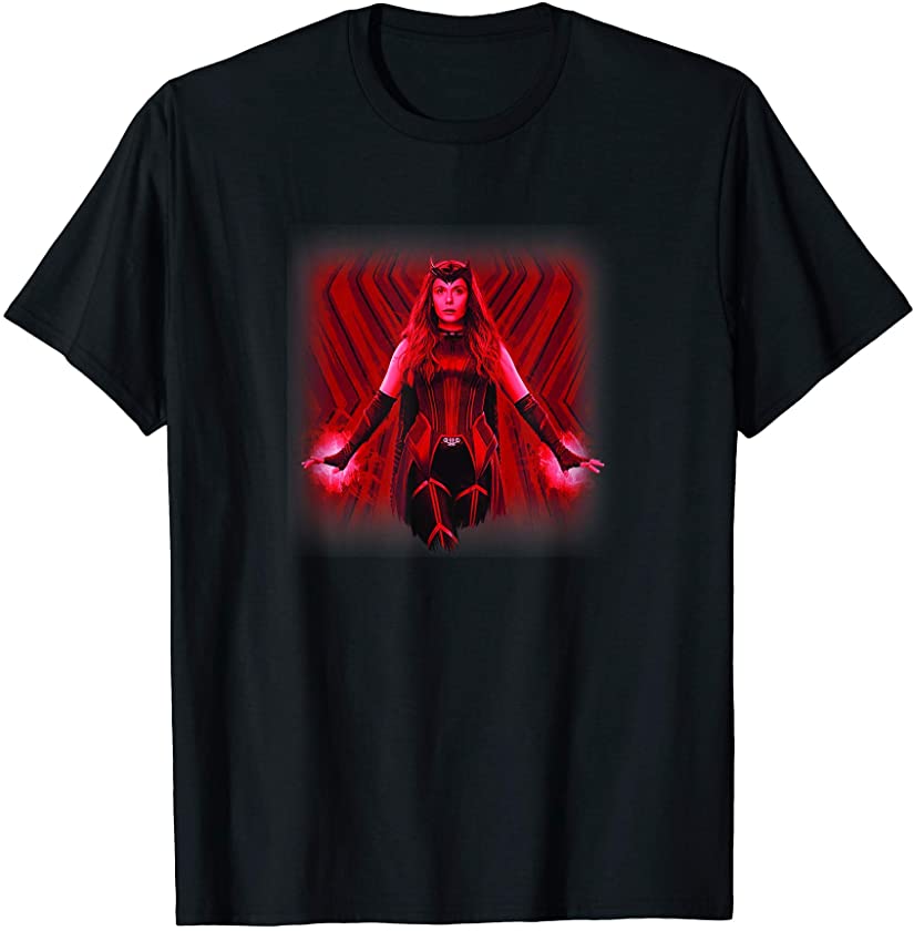 WandaVision Scarlet Witch Textured Portrait T-Shirt