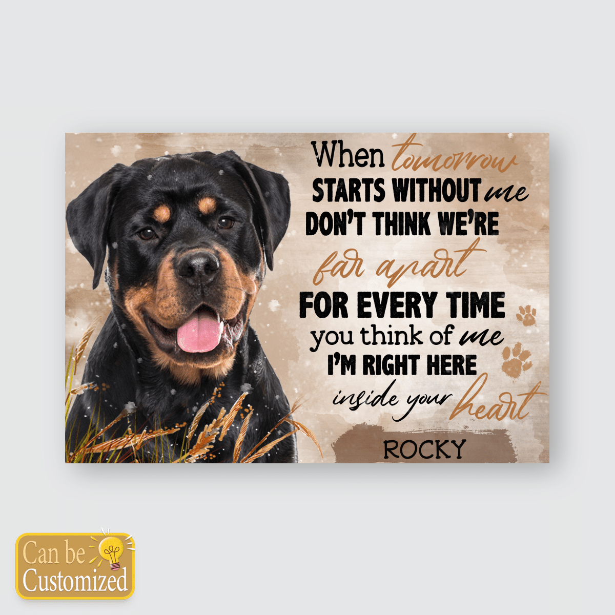 ROTTWEILER  – POSTER  – TOMORROW