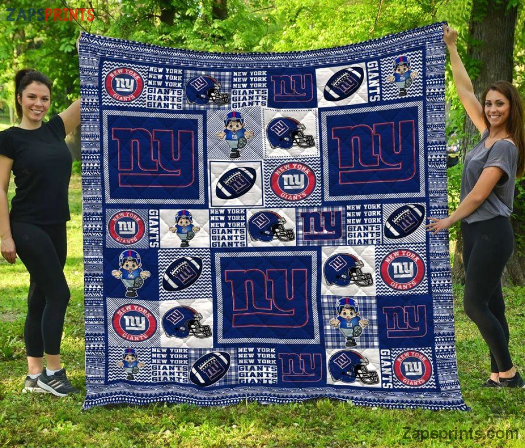 New York Giants 3D Printing Quilt Gift For Fan Football Lovers