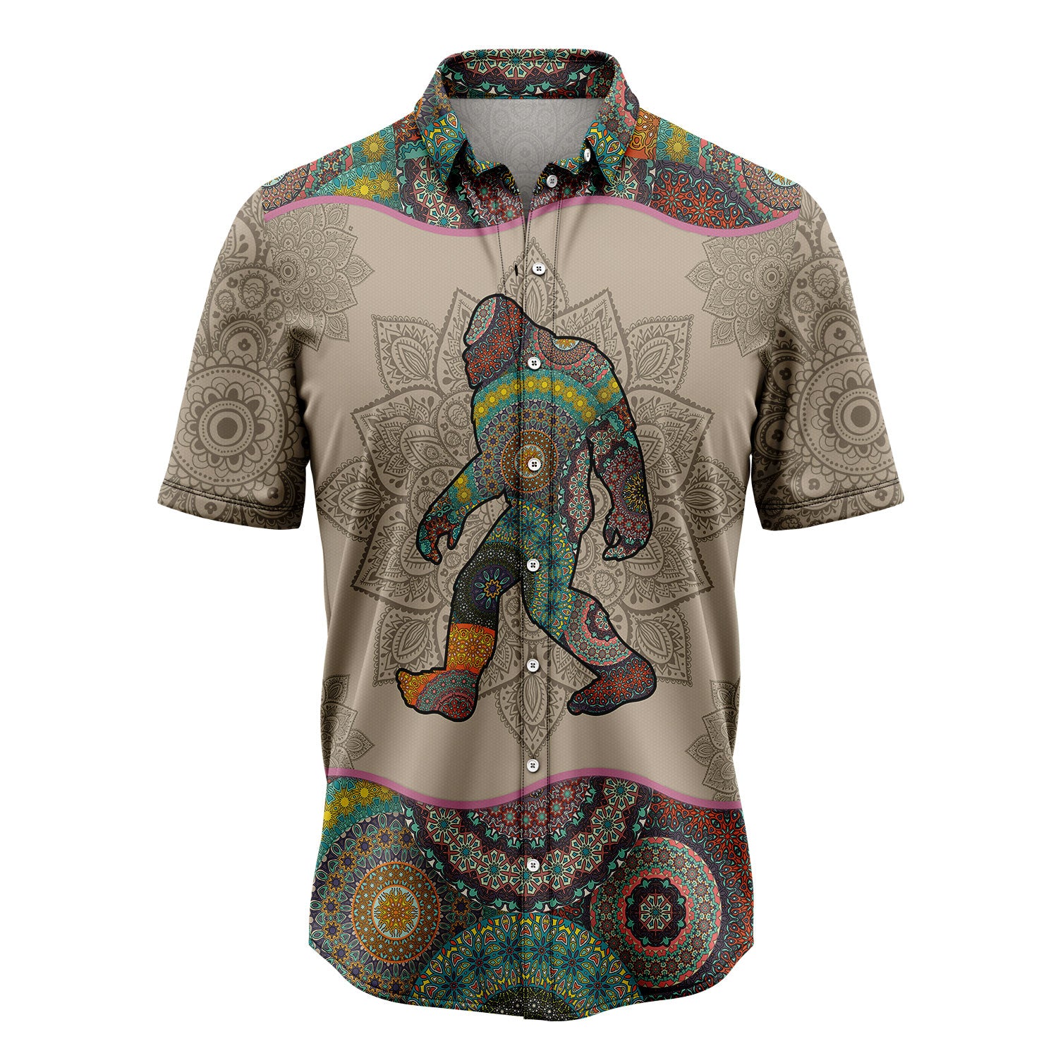 Bigfoot Mandala Hawaii Shirt Ha73740