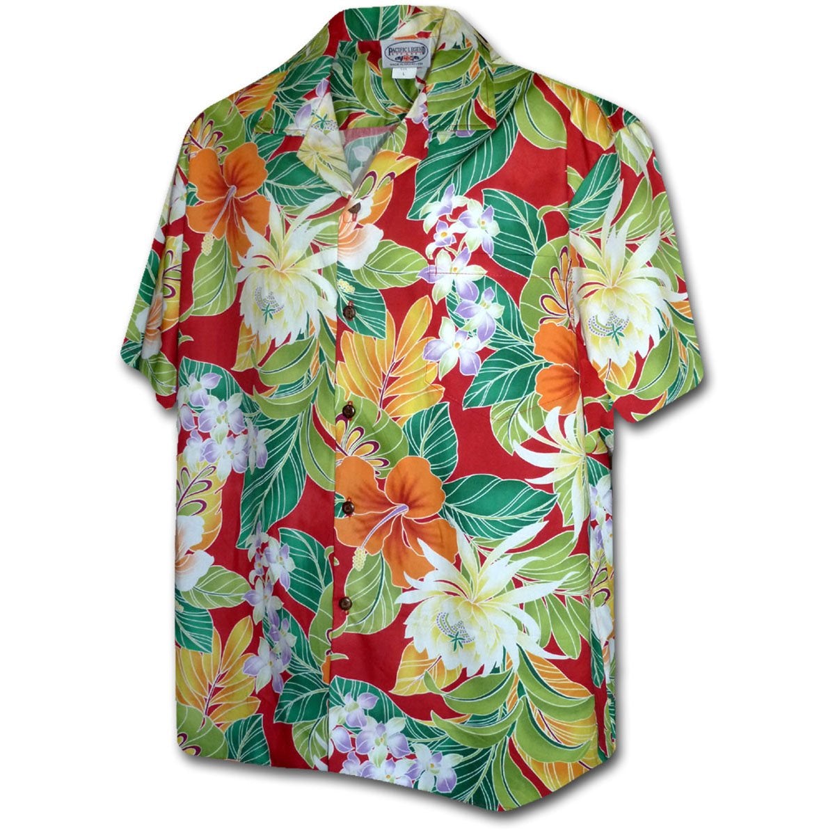 Vivacious Vibe Red Hawaii Summer Shirt Ha106645