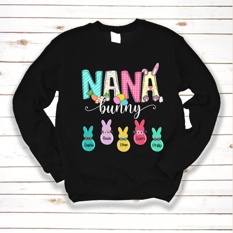 Personalized Nana Bunny Easter Sweatshirt