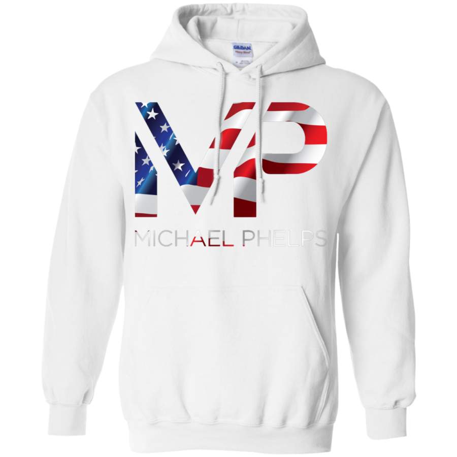 AGR Michael Phelps USA Logo Gildan Pullover Hoodie