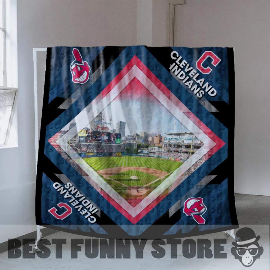 Pro Cleveland Indians Stadium Quilt For Fan