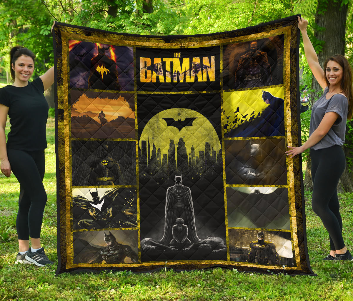 The Bat Man Premium Quilt Blanket Movie Home Decor Custom For Fans Nt031602