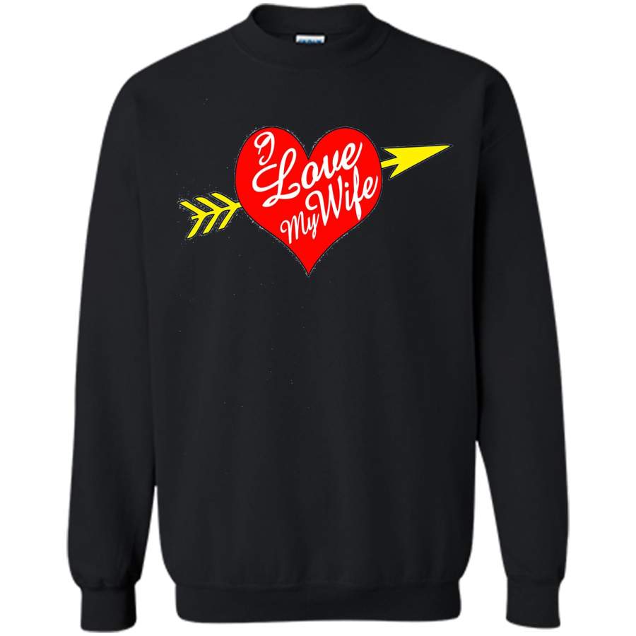 Couples Valentines Day Shirt I Love My Wife Heart Arrow t-shirt