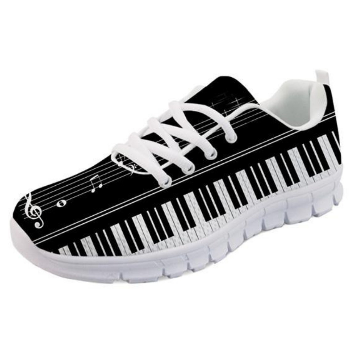 Gift For Music Lover Music Note Piano Sneaker Hg