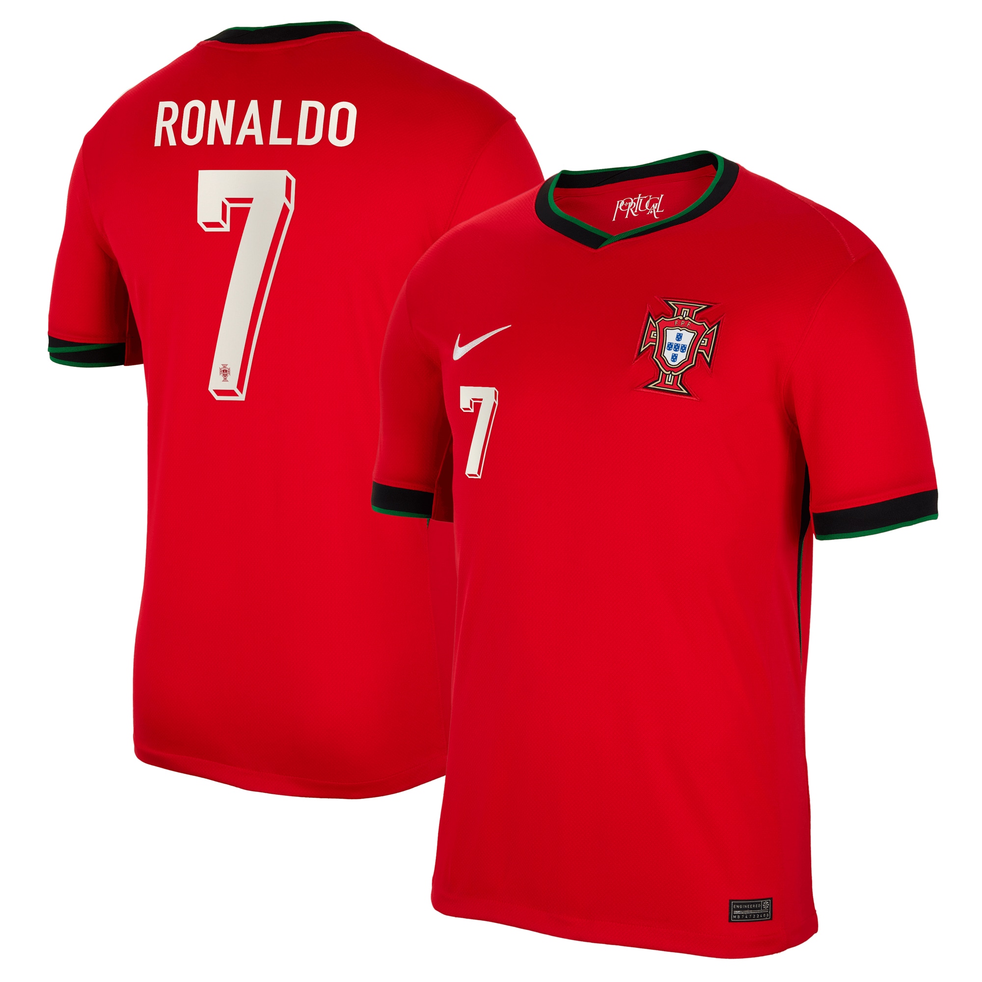 Cristiano Ronaldo Portugal National Team 2024 Home Replica Jersey – Red