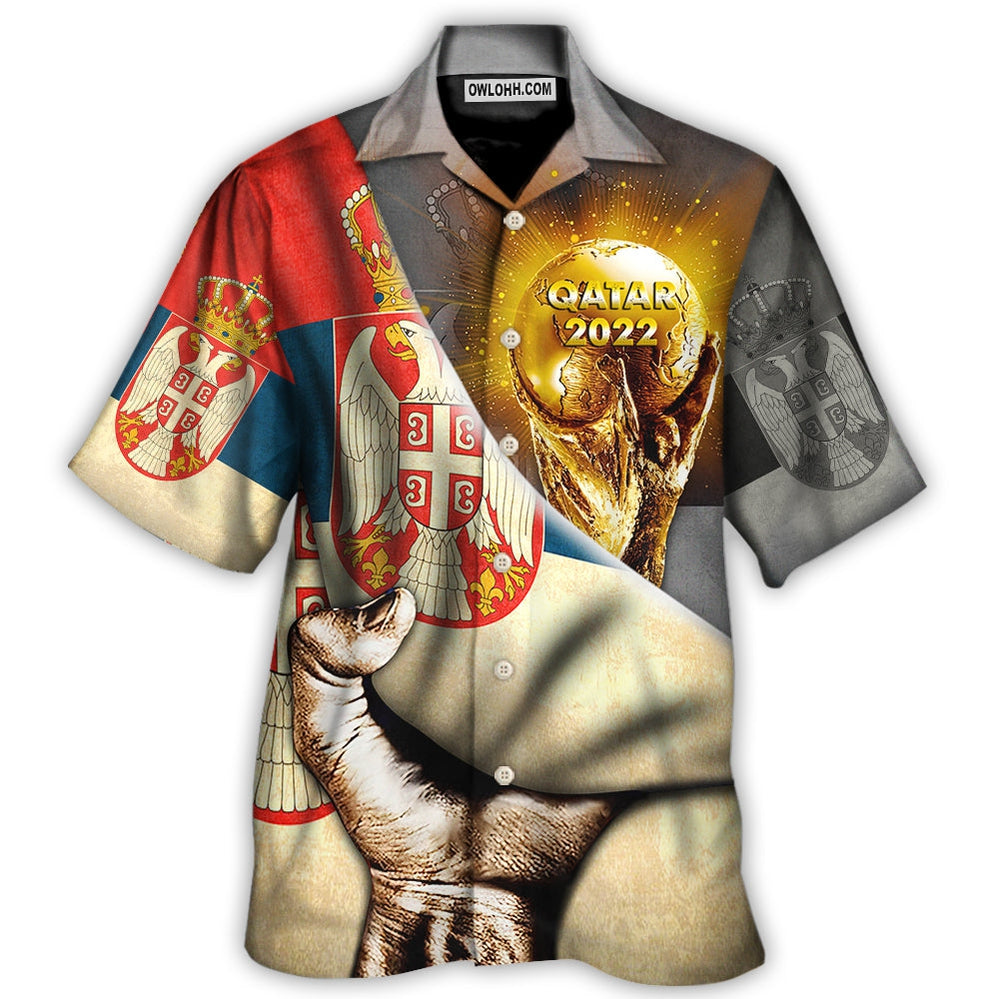 World Cup Qatar 2022 Serbia Will Be The Champion – Hawaiian Shirt  – Owl Ohh