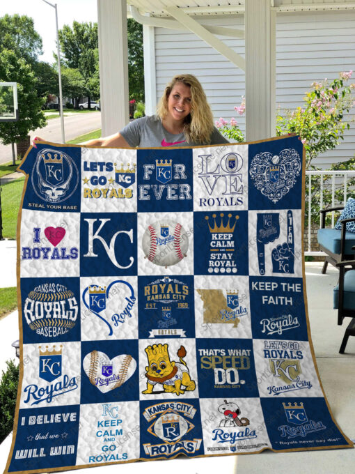 Kansas City Royals Blanket Quilt V2 B93