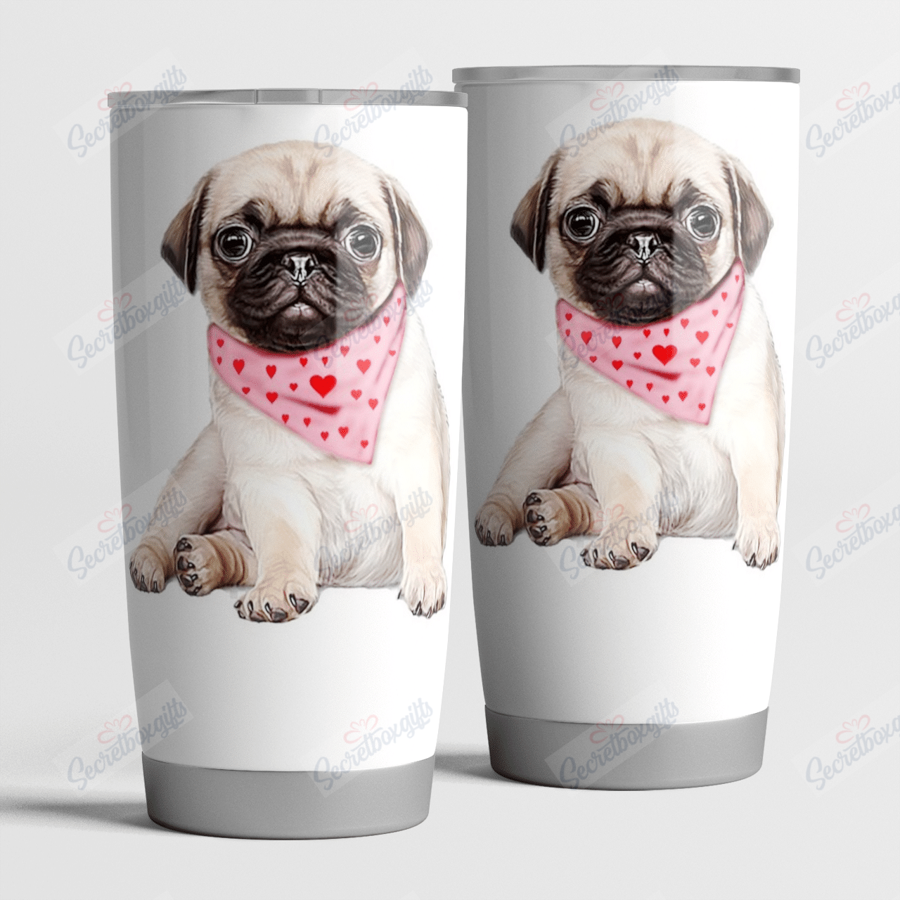 Personalized Cute Pug Puppy Dog Nc1611549Cl Tumbler