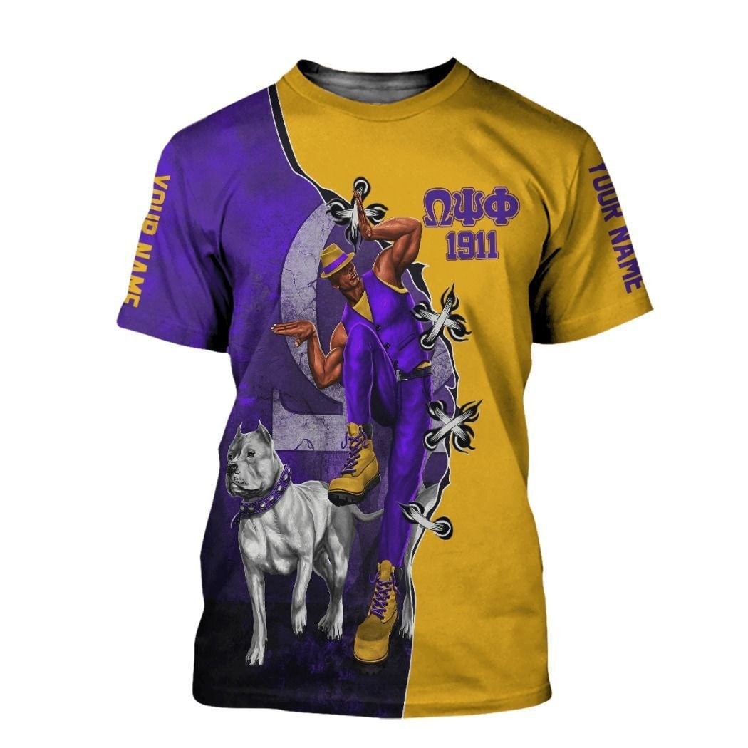 Fraternity Tshirt – Personalized Ques Men Bulldog Omega Psi Phi Tshirt