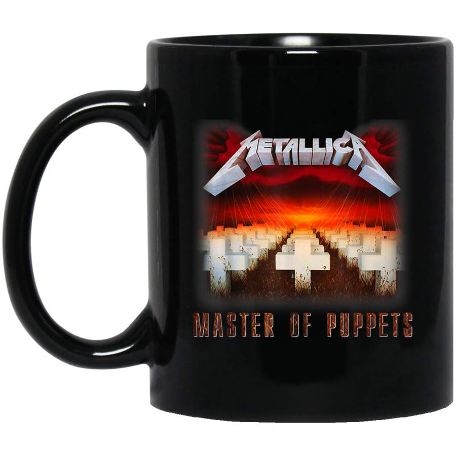 We All Love Metallica-Skull Fire Mug 11 oz 15 oz Black Mug