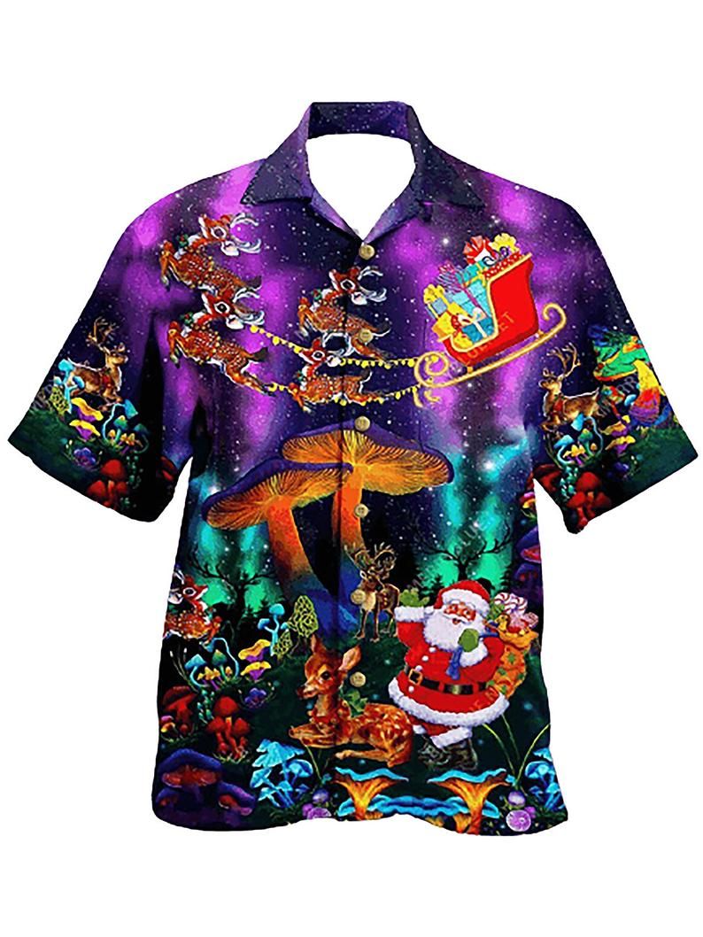 Merry Christmas Multicolor Nice Design Hawaii Shirt Ha83120