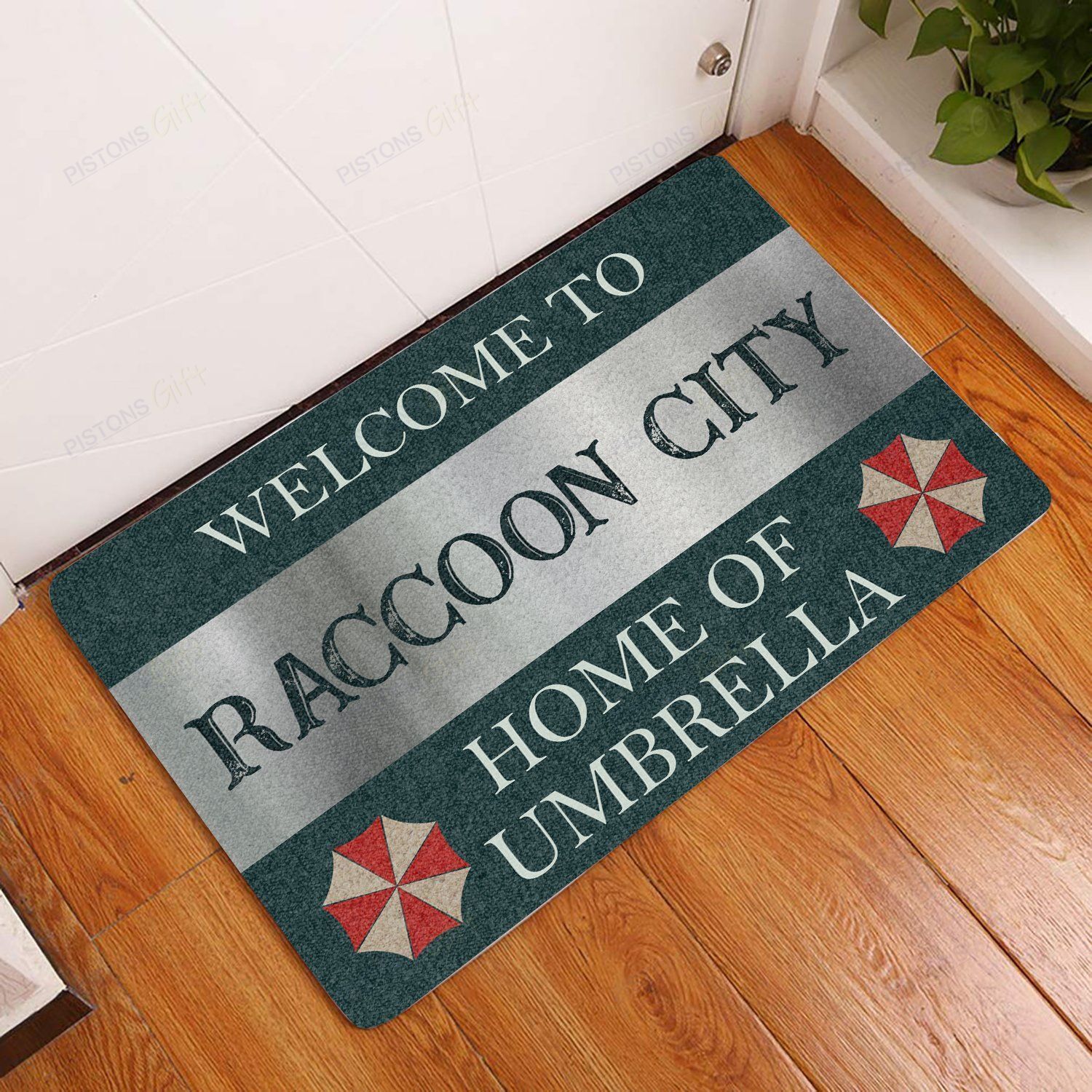 Welcome To Raccoon City – Home Of Umbrella All Over Printing Doormat