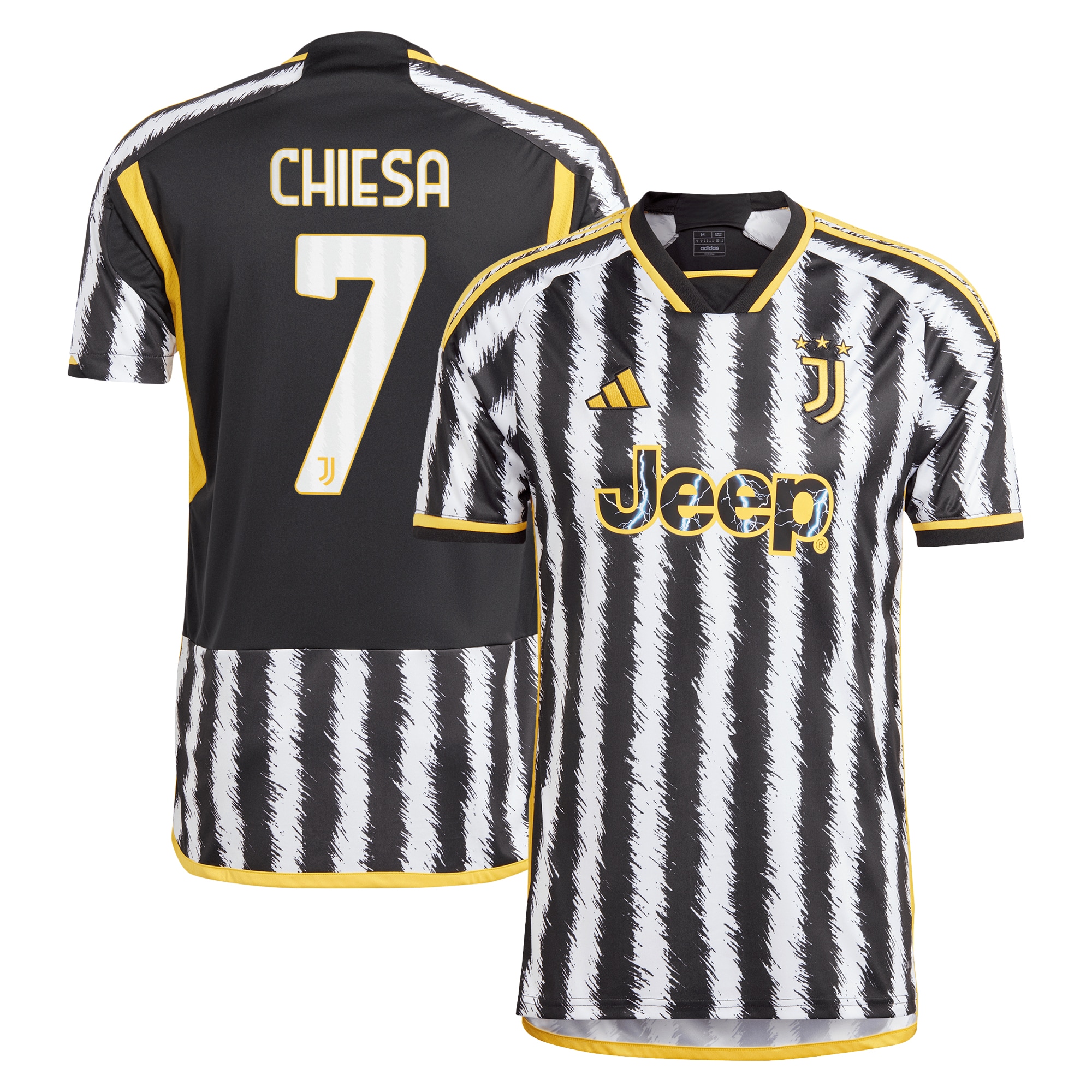 Federico Chiesa Juventus 2023/24 Home Replica Player Jersey – Black