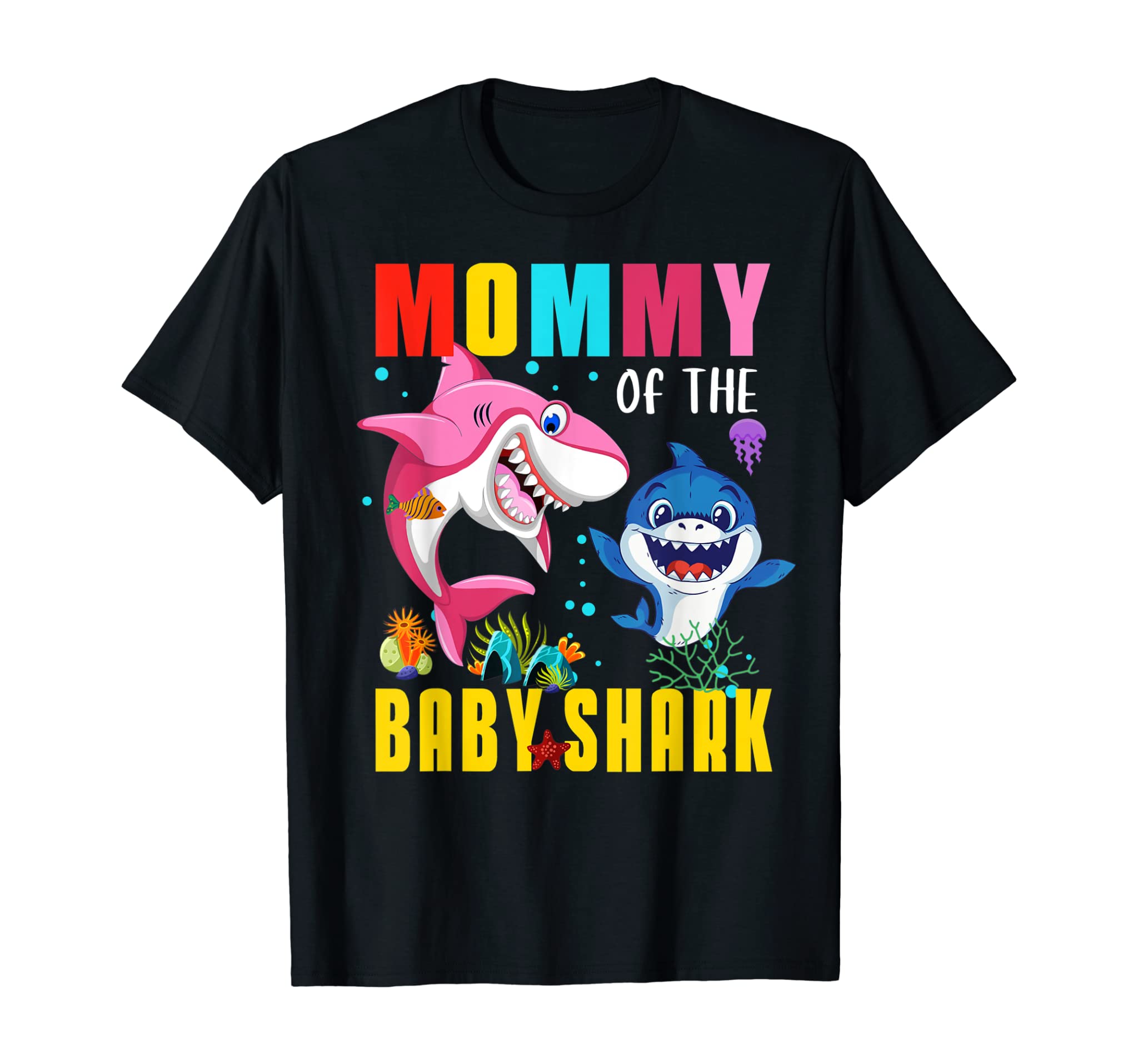 Mommy Of The Baby Shark Tee Birthday Grandma Shark