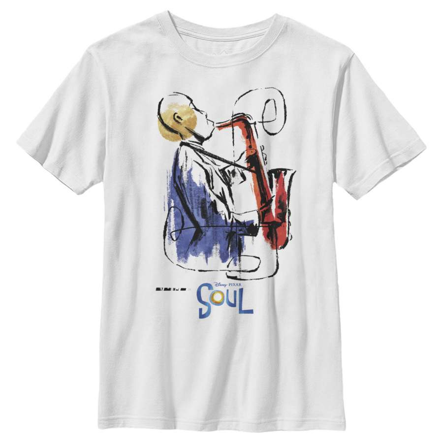 Soul Boy’s Watercolor Saxophonist  T Shirt