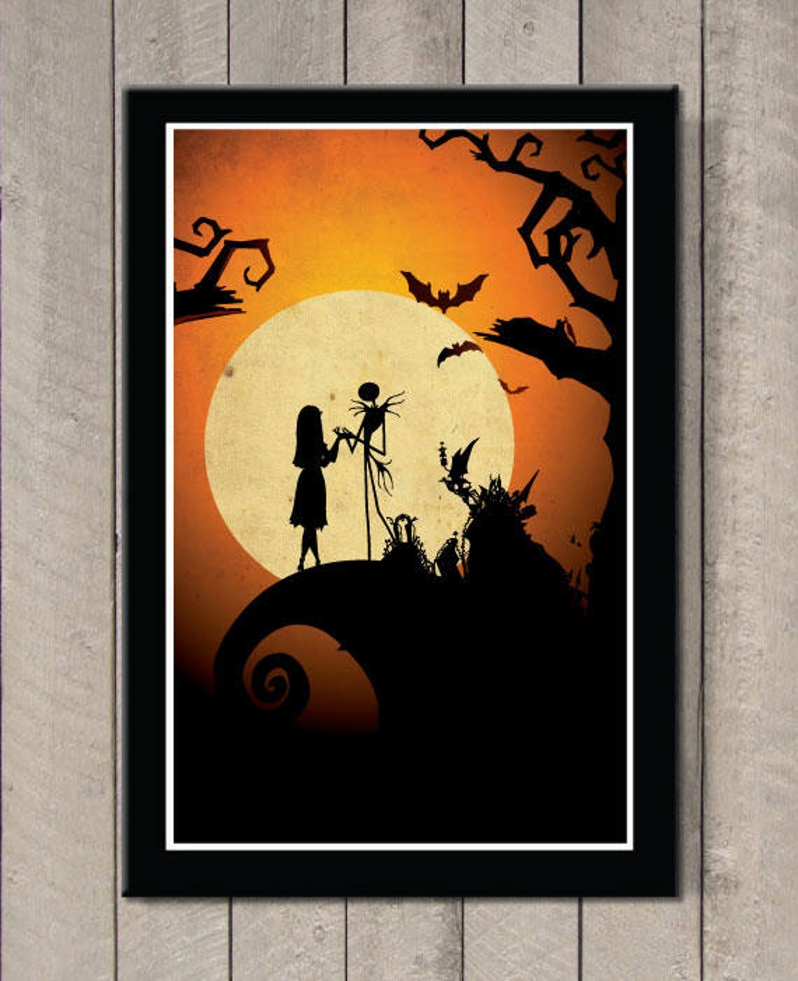 The Nightmare Before Christmas Movie Canvas And Poster, Canvas Wall Art, My Poster Wall, Happy Halloween, Halloween Decoration 2