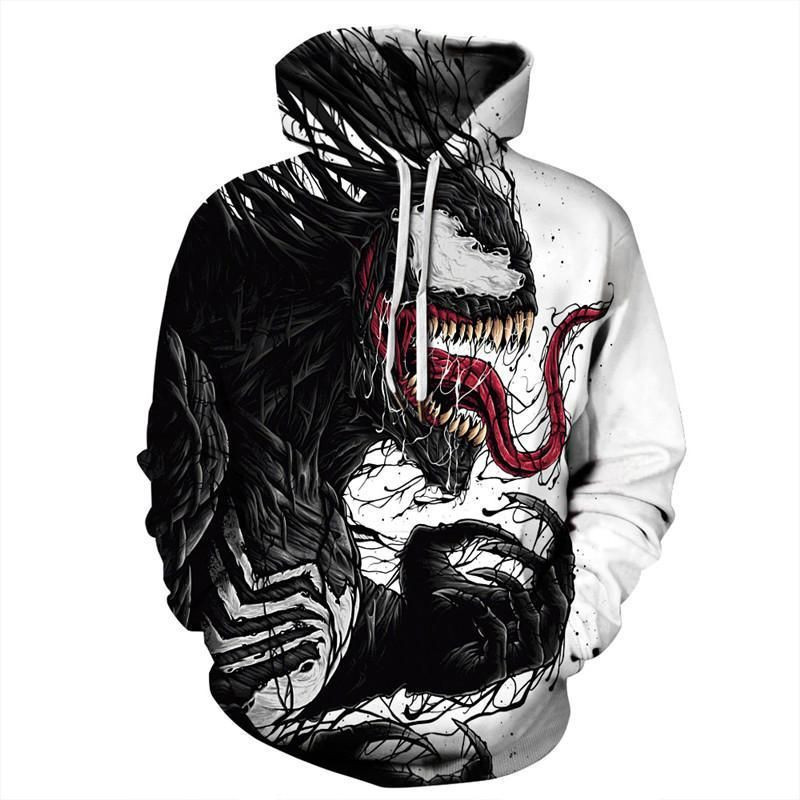 Unisex Venom Printed Hoodie & Zip Hoodie