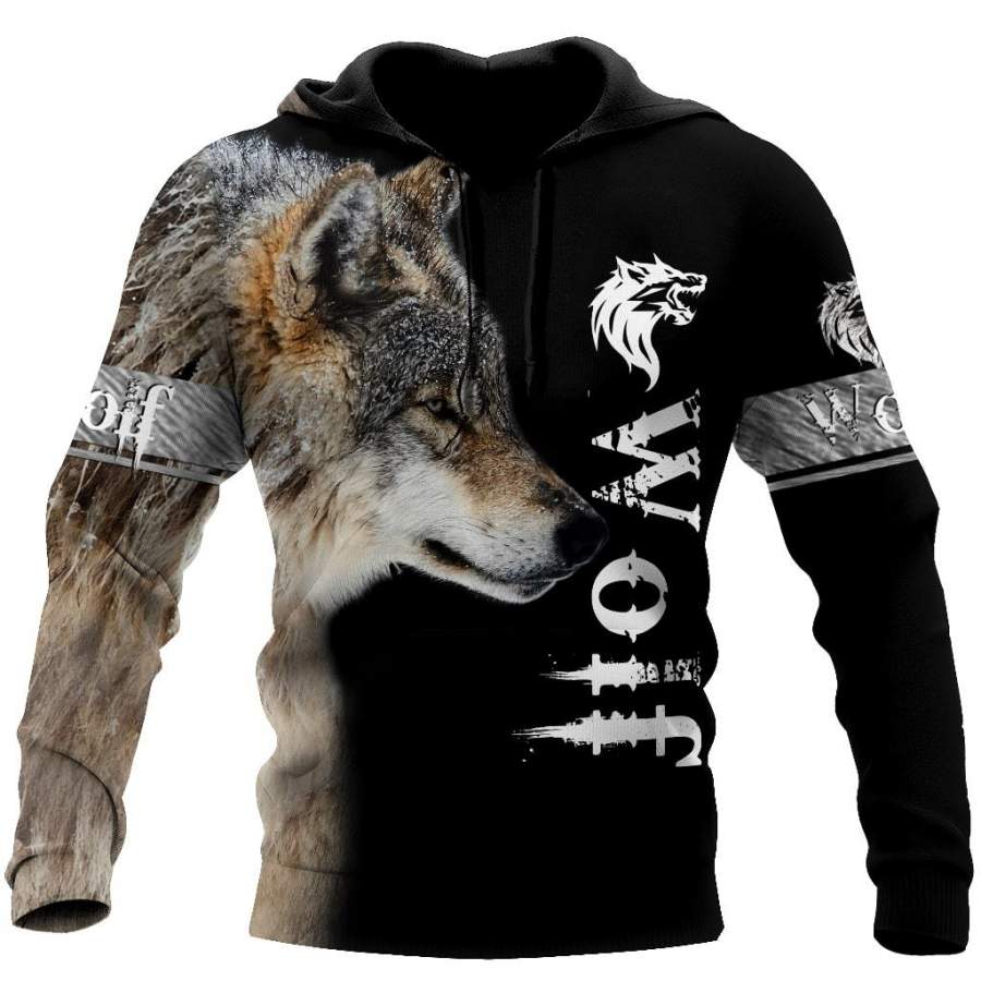 Beautiful Wolf 3D All Over Printed Shirts For Men and Women MH220820