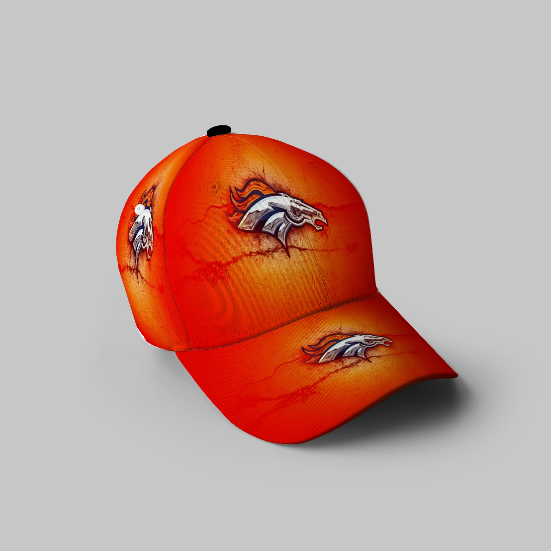 Denver Broncos Emblem V45 3D Printing Baseball Cap Classic Hat