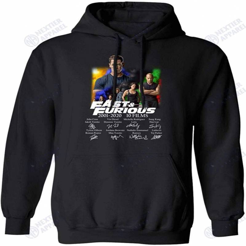 19 Years Of Fast & Furiouss Signature 2001-2020 Hoodie