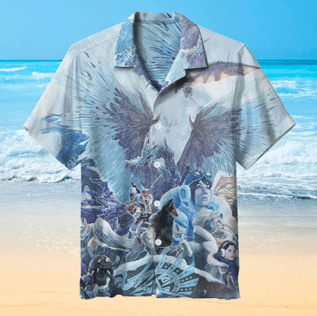 Monster Hunter For Man And Woman Print Short Sleeve Hawaii Shirt Ha108792