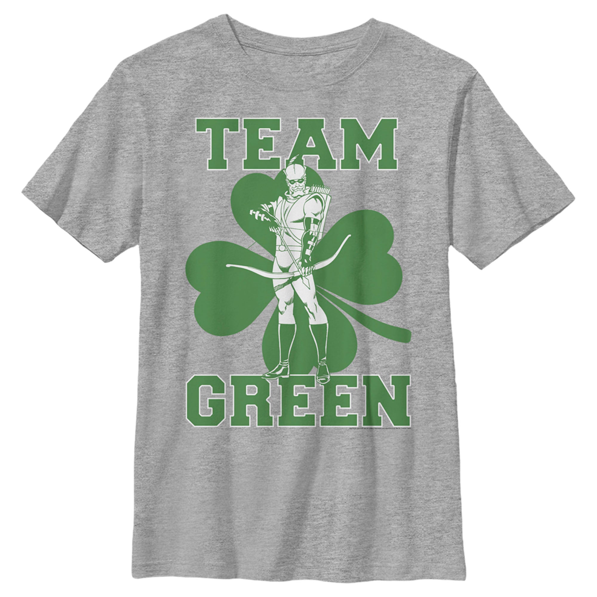 Boy’S Justice League St. Patrick’S Day Green Arrow Team Green T-Shirt