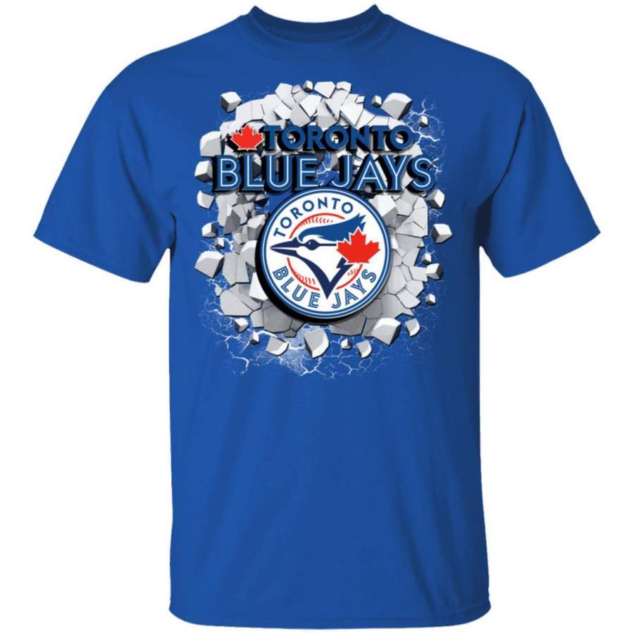 Colorful Earthquake Art Toronto Blue Jays T Shirt