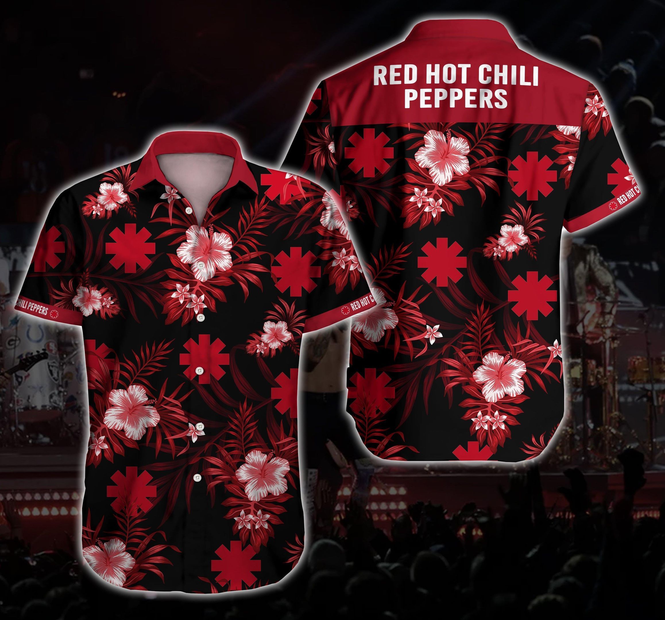 Red Hot Chili Peppers 1 For Man And Woman Print Short Sleeve Hawaii Shirt Ha9750