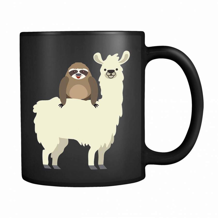 Sloth Riding Llama 11oz Mug