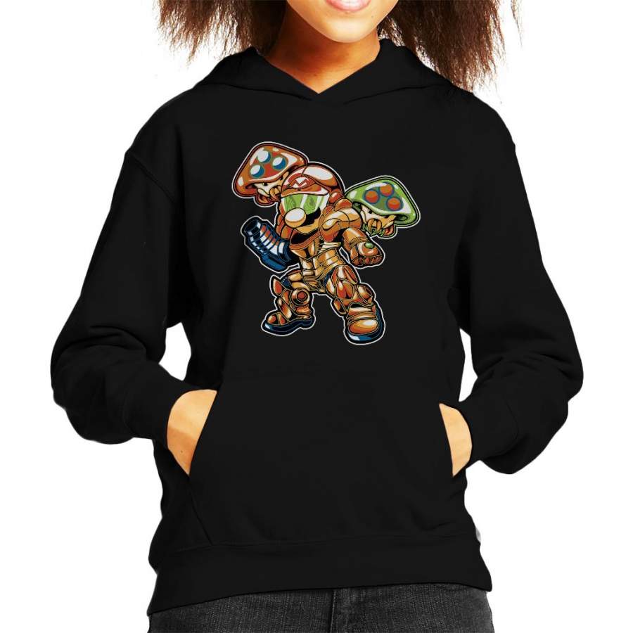 Super Mario Metroid Mashup Kid’s Hooded Sweatshirt