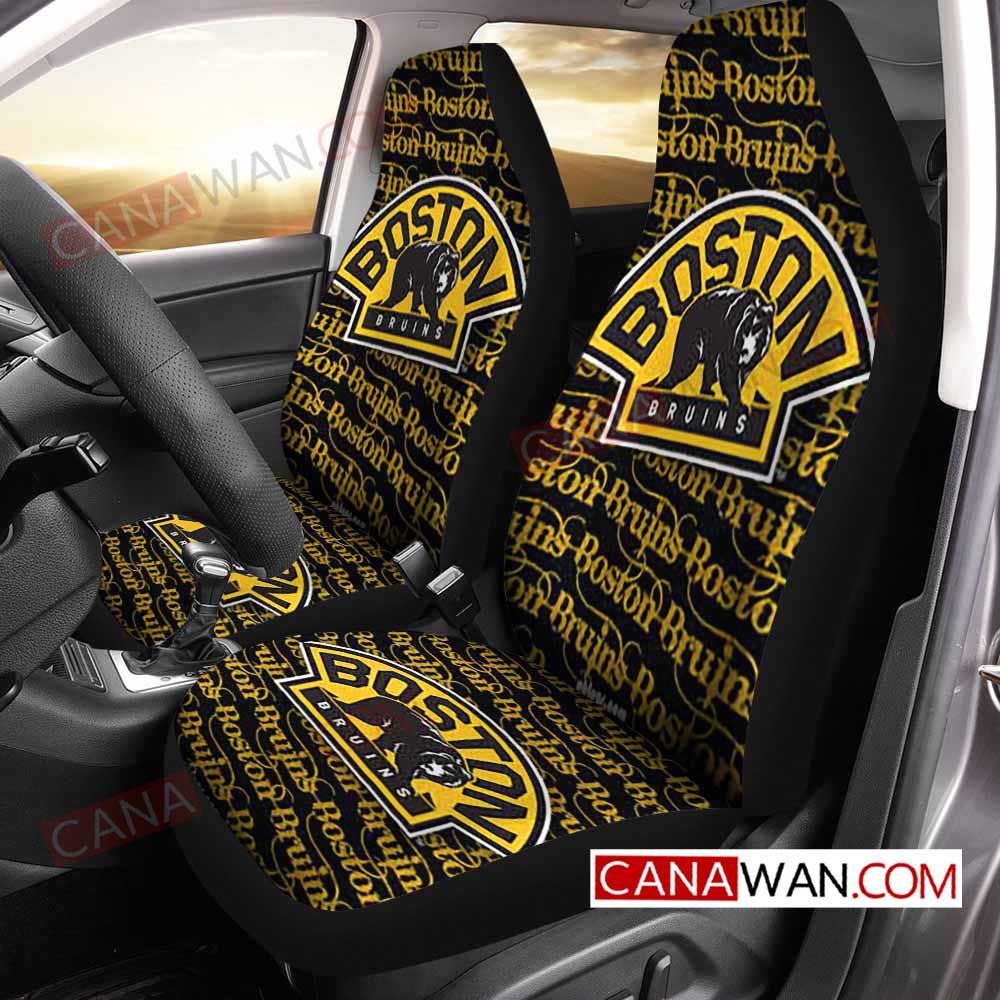 Boston Bruins Style877 3D Customized Personalized Car Seat Cover