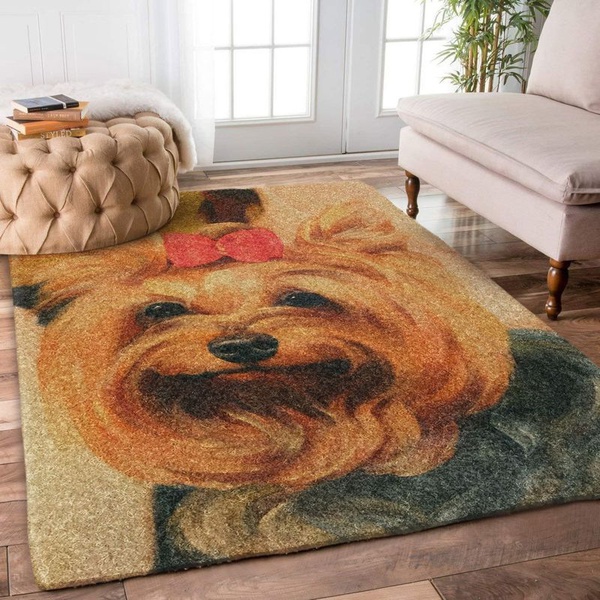 Yorkshire Terrier 4 Area Rug Living Room Rug Home Decor Floor Decor VH3