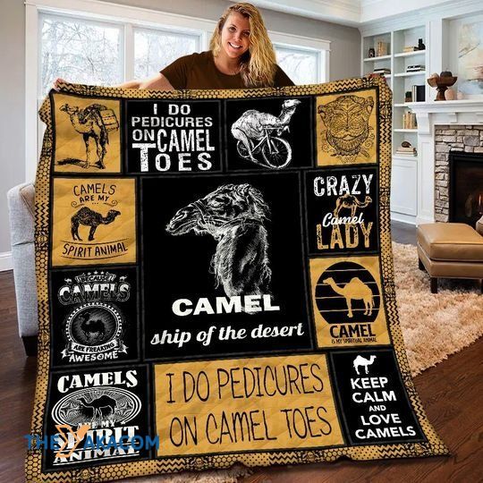 Vintage Camel Keep Calm And Love Animals Special Gift For Animal Lovers Quilts Comforters