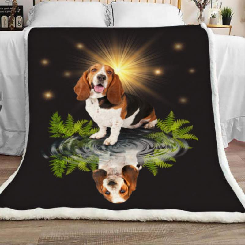 Basset Hound Sherpa Blanket JR3001 78O42