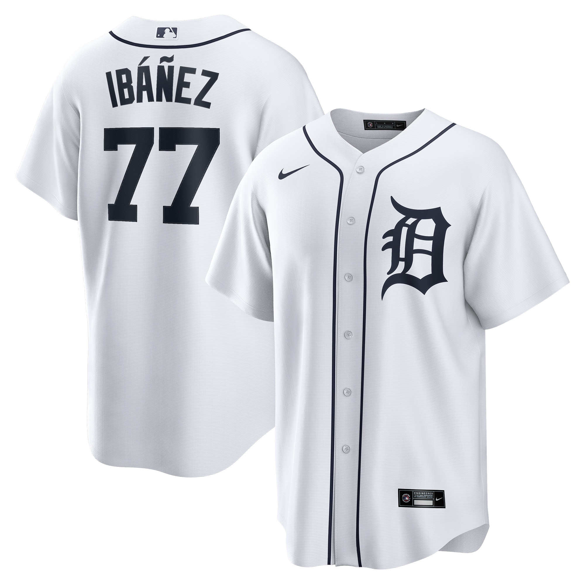 Andy Ibáñez Detroit Tigers Home Replica Player Jersey – White