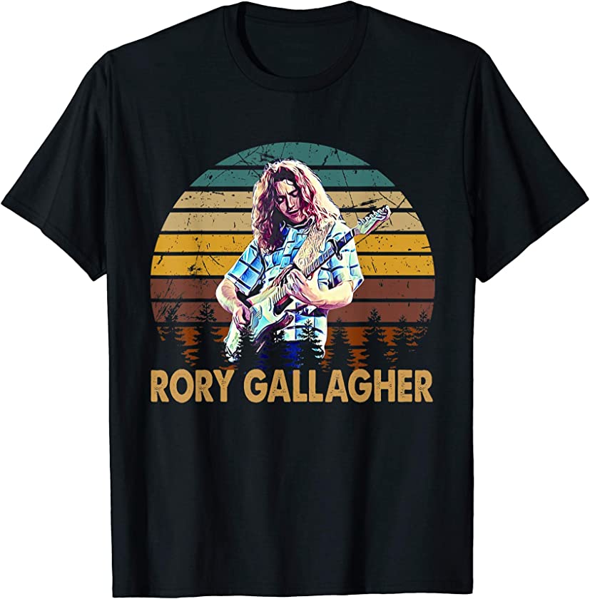 Vintage Rory Idol Gallagher Legends Guitar Music For Fans T-Shirt