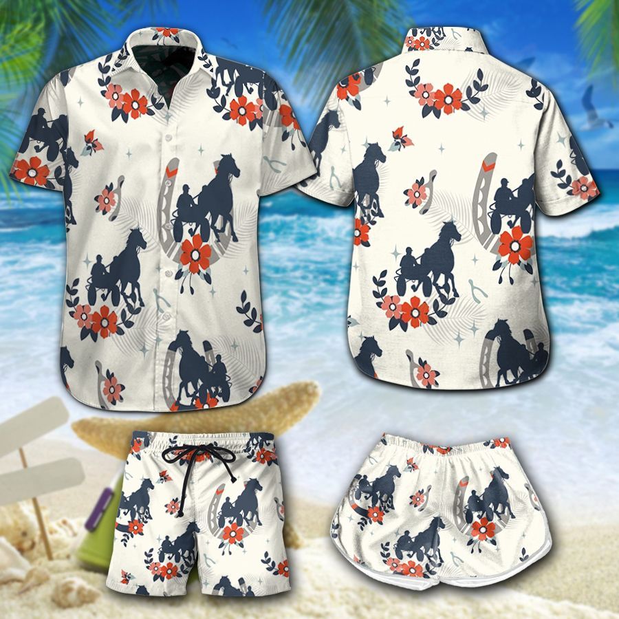 White Harness Racing Hawaii Set Summer Holiday Ha109213