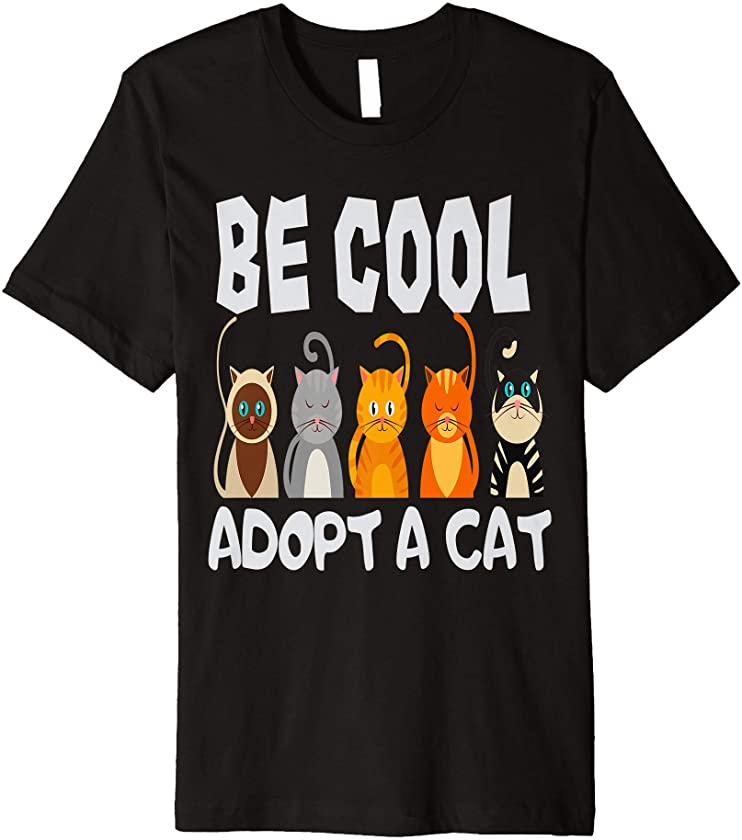 Adopt A Cat Animal Shelter Cat Rescue Premium T-Shirt