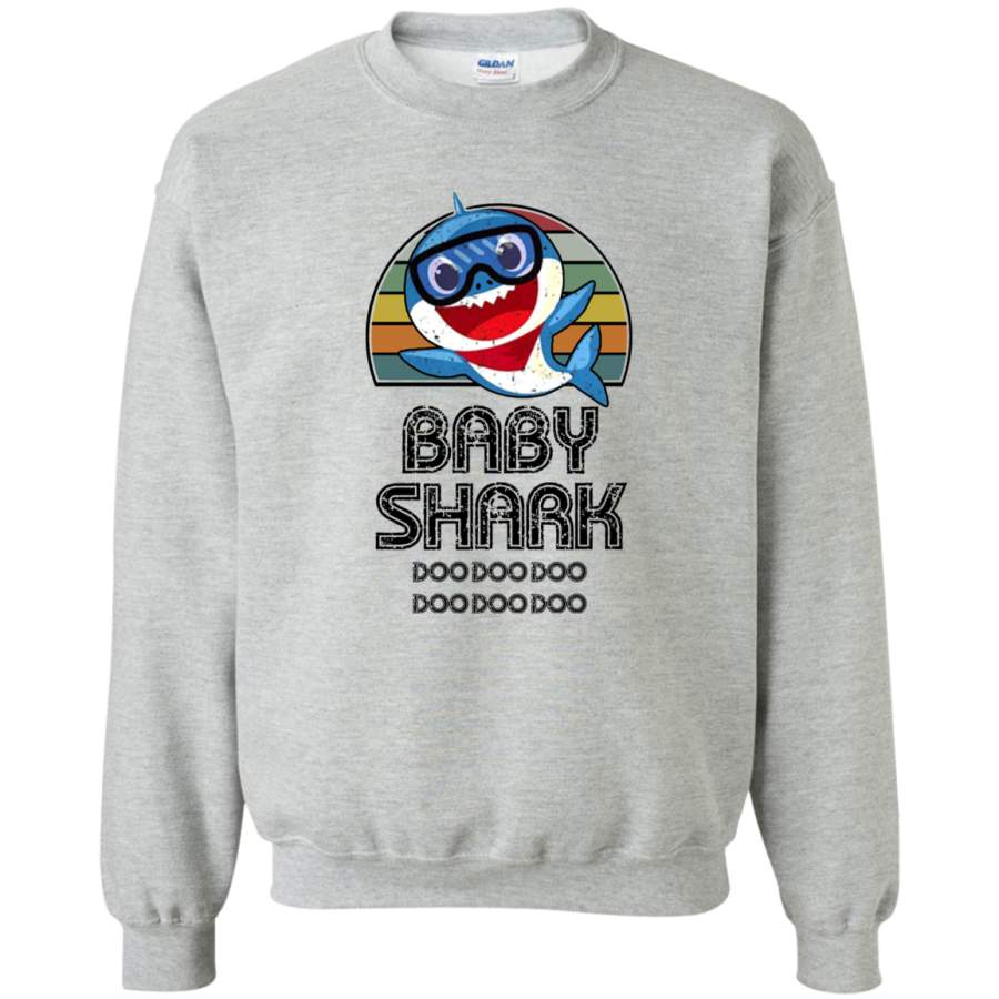 AGR Baby Shark Retro (Boy)_2 Crewneck Pullover Sweatshirt