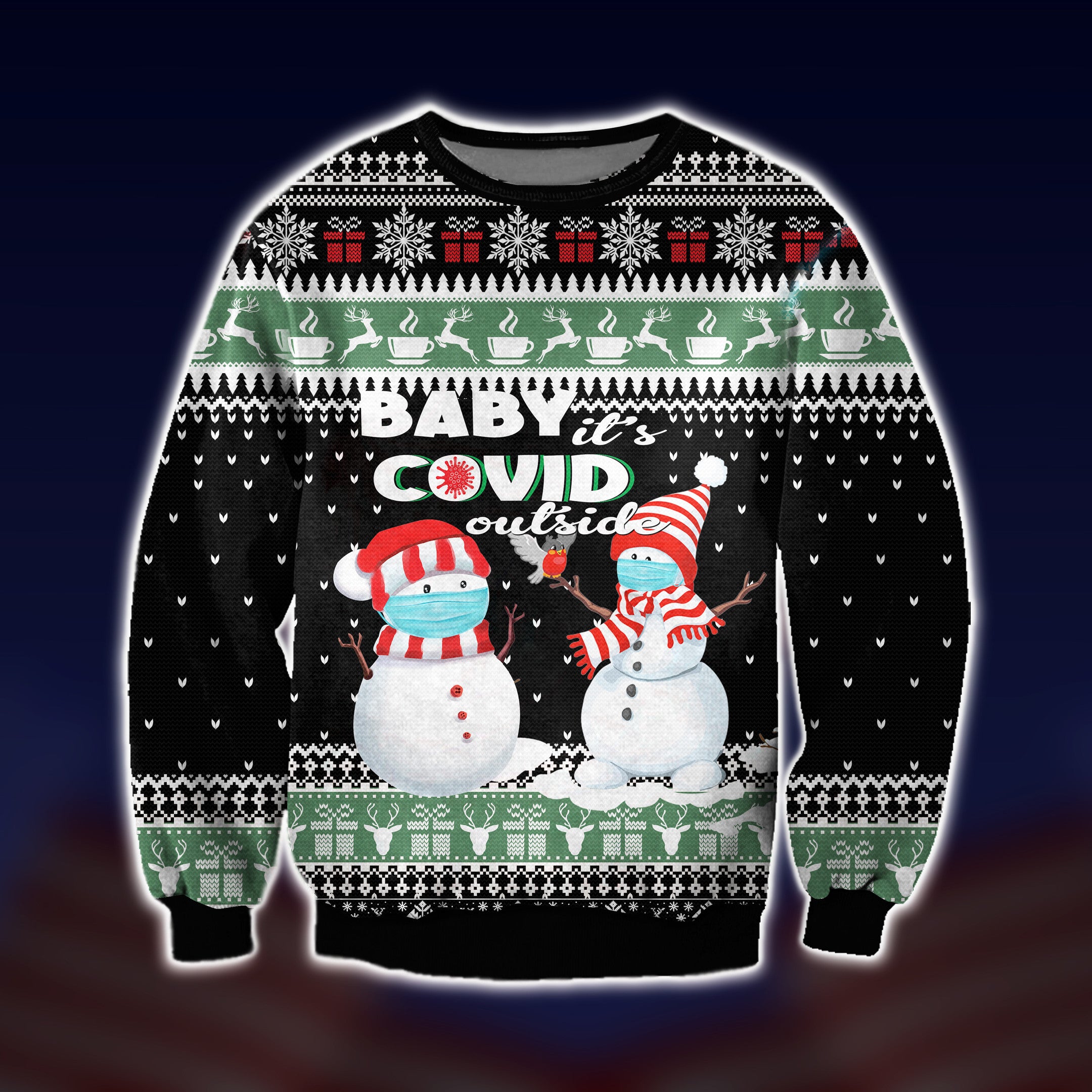 Baby It’S Covid Outhere Ugly Christmas Sweater