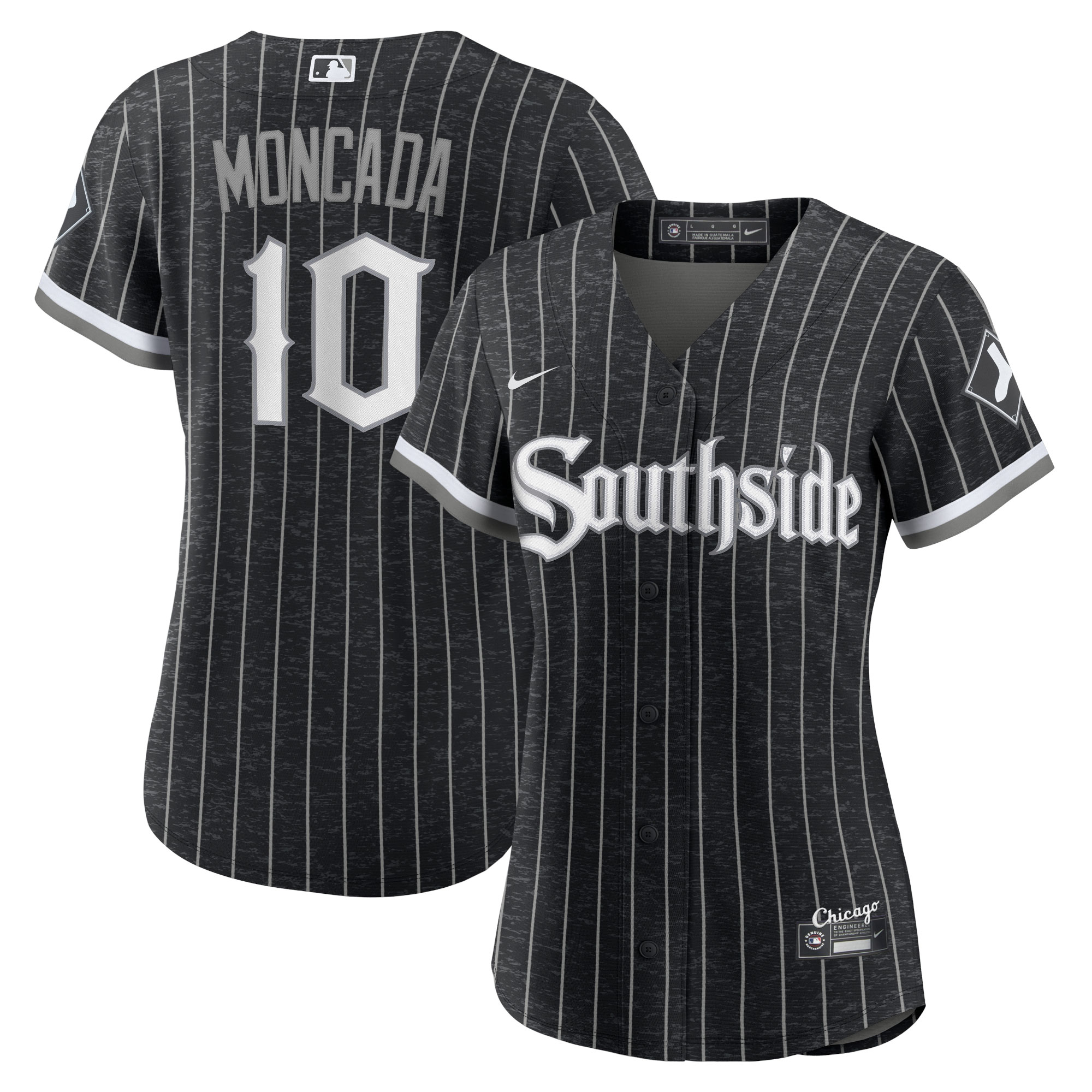 Yoan Moncada Chicago White Sox Women's City Connect Replica Player Jersey – Black