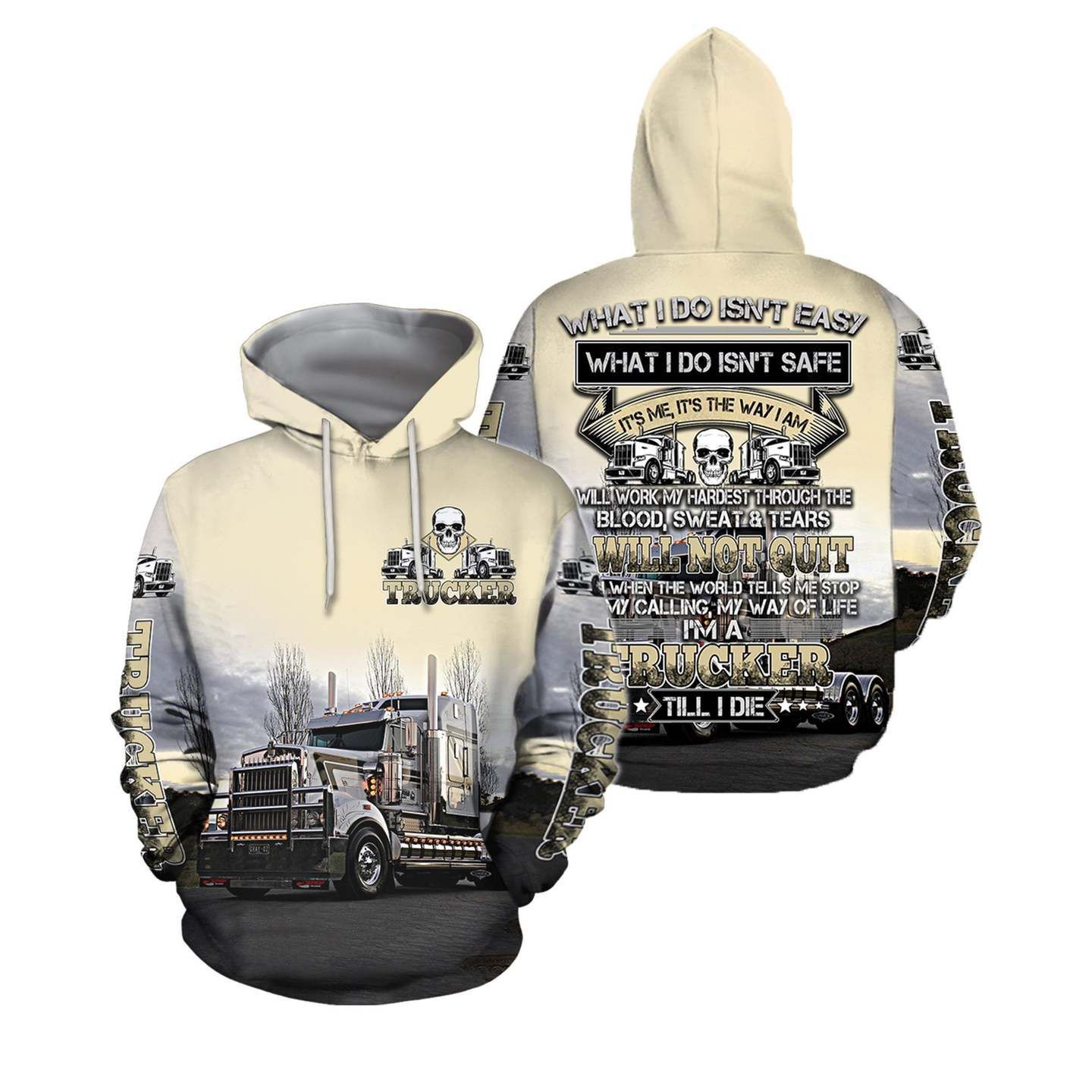 GGP20062401837 Trucker Lovers 3D all over print hoodieed Kenworth Truck Hoodie