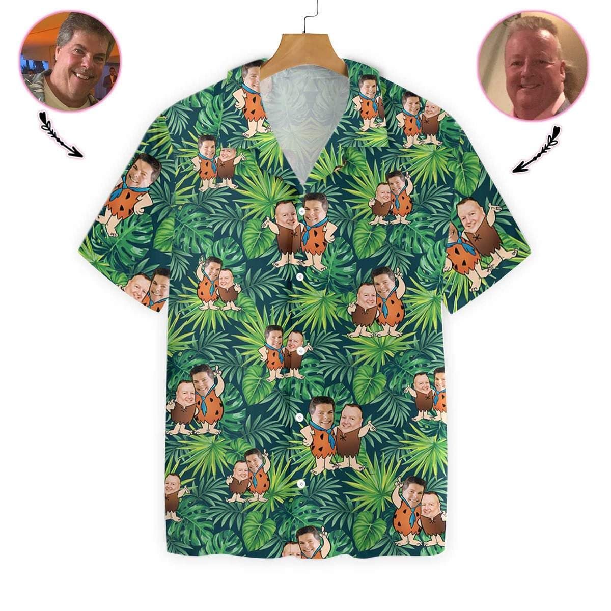 Felacia Personalized Cartoon Custom Face Hawaiian Ha33437